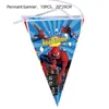 Super-herói Homem-Aranha Vermelho Festa Menino Decoração de Aniversário Louça Prato de Papel Copo de Papel Bandeira Balão Conjunto