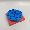Bloques de Construcción de Partículas Grandes Accesorios Piezas Base de Engranaje Giratorio Hoja Hélice Manija Escena Giratoria
