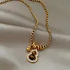 Collar con Colgante de Calabaza de Piedra Ojo de Tigre Circonita Cadena para Clavícula Maillard Retro Moda Joyería de Lujo Ligero Nicho de Alta Gama