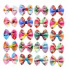 Nuevos Lazos Florales para Pelo de Mascotas de Primavera y Verano, Pinzas para Pelo de Perro y Gato Estilo Goma Elástica, Accesorios para el Pelo, Pajaritas, Corbatas en Stock