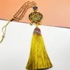 Colgante de coche para viaje seguro con forma de gota de aceite de boutique, accesorios para coche, colgante de calabaza, cerradura auspiciosa de riqueza, cloisonné, venta al por mayor