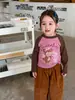 Ropa para niños Weimu, nuevo conjunto de otoño para niñas, ropa de otoño infantil de dibujos animados, camiseta de manga larga, pantalones de pierna ancha, ropa para bebé niña Clase A