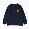 Otoño Verano ropa para niños pequeños suéter de caramelo bordado con pequeño corazón para niños y niñas suéter de algodón