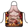 Nuevo delantal con diseño de bikini sexy transfronterizo, anti-manchas, impermeable, transpirable, delantal de cocina y restaurante de dibujos animados al por mayor