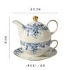 Tetera de cerámica estilo británico creativa individual Tetera de té juego de té Té para uno