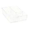 Divisor de Gaveta Caixa Organizadora Embutida Papelaria Acrílico Transparente Mesa Cosméticos Diversos Armazenamento Organização Estilo Muji