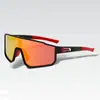 Nuevas Gafas Deportivas para Montar al Aire Libre Hombres Marco Grande Europeo y Americano Gafas de Sol Conectadas Moda Transfronteriza Gafas de Sol Coloridas Protección Ocular