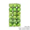 Decoraciones navideñas transfronterizas, bolas galvanizadas, adornos para árbol de Navidad, bolas colgantes, bolas de Navidad de 3 cm - 36 uds.