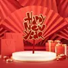 2027 Decoración de Pastel de Feliz Año Nuevo Inserto Acrílico para Pastel de Año Nuevo Fiesta de Año Nuevo Topper de Pastel de Nochevieja