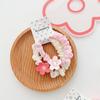 Horquilla japonesa y coreana con forma de flor de amor en color rosa melocotón, con forma de corazón, para flequillo, con pinza lateral, para el pelo roto, accesorios para el cabello