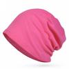 Gorro de confinamiento para mujeres embarazadas Gorro individual delgado para mujer para el hogar suave combinable casual gorro para la cabeza de algodón de una sola capa gorro tipo pullover gorro de noche