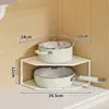 Prateleira de Armazenamento de Cozinha Prateleira de Temperos de Canto Prateleira de Panelas de Bancada Prateleira de Armazenamento em Camadas para Armário de Canto Prateleira de Armazenamento de Banheiro