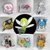 Insígnia de Metal Logotipo Personalizado Atração Turística Empresa Broche Comemorativo Esmalte Pintado Cola Liga Metálica Insígnia Personalização
