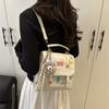 Bolso de Hombro Retro de Moda Ins Casual Primavera y Verano Bolso de Mujer 2025 Nueva Mochila de Textura Nicho para Mujer