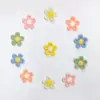 Dulces Coloridos Bordados de Encaje Flor de Cinco Pétalos Accesorios para Coleta de Bebé Estilo Mismo de TikTok Accesorios de Diadema Elástica
