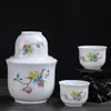Panela para Aquecer Vinho para Uso Doméstico, Conjunto Tradicional Aquecedor de Vinho de Cerâmica Jingdezhen, Conjunto de Peças de 0,1kg para Aquecer Vinho Branco e Vinho Amarelo