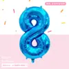 Producto Nuevo 16 pulgadas Versión Americana Globos Digitales Decoración de Escena para Fiesta de Cumpleaños Fabricante de Globos de Papel de Aluminio Venta al por Mayor