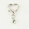 Broche de resorte en forma de corazón con cadena, llavero con cierre de corazón, accesorios de llavero con forma especial para bolsas de juguetes y equipaje