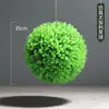 Plantas Bolas de Grama, Bolas de Grama para Shoppings, Supermercados, Hotéis, Flores para Decoração de Teto, Plantas Verdes de Plástico, Bolas de Grama de Eucalipto Milanês