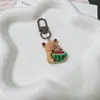 2024 nuevo lindo llavero de kappibala colgante juguetón de capibara pequeño colgante de estudiante de dibujos animados para mochila escolar