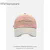 Boné de Baseball de Secagem Rápida com Blocos de Cor e Bordado de Letras para Homens e Mulheres, Chapéu de Aba Curva Estilo Duckbill para o Verão, Chapéu Versátil para Proteção Solar para Casais, Faz o Rosto Parecer Menor