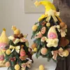 Muñeco Hombre Estrella de Navidad Relleno Tejido Lazo Decoración de Árbol de Navidad Paquete de Materiales DIY Regalo Festivo