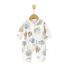 Mono de Algodón Hielo Oxígeno para Bebé Recién Nacido Estilo Verano Ropa de Mariposa para Recién Nacido Pelele para Bebé Ropa de Aire Acondicionado Traje de Gateo para Bebé