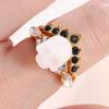 Anillo de calavera con corona para mujer personalidad moda joyería estilo frío