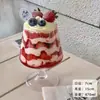 Taza de Fresa Famosa en Internet, Taza de Helado, Vaso de Vidrio Transparente, Taza para Batidos, Taza para Té de Leche, Taza para Bebidas de Café, Taza para Té de Frutas
