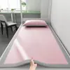 Novo Tapete Dobrável Jacquard Pied-de-Poule Seda Gelada Lavável à Máquina Dormitório Estudantil Tapete Individual de Verão Tapete Individual e Duplo com Ar Condicionado