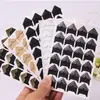 Acessórios para álbum DIY adesivos de canto criativos 24 peças adesivos de canto de papel kraft retrô adesivos de canto de foto feitos à mão
