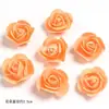 Flores Artificiais em Tons de Laranja Rosas Falsas Flor de Seda
