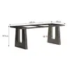 Pernas de Mesa Modernas de Pedra de Luxo Suportes para Pernas de Mesa de Jantar Estrutura de Mesa de Aço Inoxidável Base de Mesa de Chá de Ardósia Pernas de Mesa de Mármore