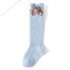 Calcetines Medianos Estilo Universitario Algodón Peinado Calcetines para Niños Serie de Lazos Sin Costuras Calcetines JK Algodón Transpirable Calcetines para Mujer
