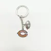 Joyería Transfronteriza Logo del Equipo de Fútbol Americano de la NFL Llavero con Goteo de Aceite Colgante para Bolso Llave de Coche