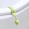 Levantador de Tapa de Inodoro de Silicona Lindo Sin Manos Sucias Anillo para Asiento Pegatina Abatible Anillo Almohadilla para Tapa de Inodoro Dispositivo Manija para Levantar Abrir Tapa Manija