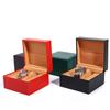 Nueva caja de reloj ángulo recto alrededor del borde de la caja de reloj caja de joyería de cuero PU caja de almacenamiento de reloj caja de reloj abatible venta al por mayor