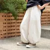 Pantalones casuales ligeros de verano, frescos y cómodos para niños y niñas, con mezcla de lino y algodón fresco como el hielo y diseño anti-mosquitos