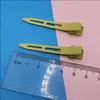 Color caramelo sin costuras pintado a mano clip de pico de pato modelado clip de partición de peluquería pasador de pelo clip suelto para la raíz del cabello clip de posicionamiento al por mayor
