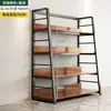 Estantería de almacenamiento multicapa de acero y madera, estante de almacenamiento integrado para montaje en pared para sala de estar, estantería, estante de exhibición de juguetes y bocadillos