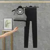 Ropa Deportiva a Prueba de Golpes con Espalda en I para Mujer, Conjunto de Ropa Deportiva de Color Contrastante y Espalda Bonita para Correr y Yoga, Dos Piezas Estilo Nuevo