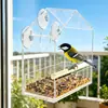 Comedero de pájaros colgante a prueba de lluvia para exteriores, Caja de alimentación para pájaros silvestres en el patio, Dispositivo de autoservicio para pájaros ornamentales en el balcón, Personalizable