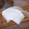 Bolsas de té con cordón de fibra de maíz, Bolsas filtrantes desechables biodegradables de grado alimenticio, Empaque de té con cordón