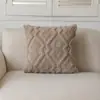 Almofada de Sofá de Pelúcia de Algodão Cor Sólida Transfronteiriça Almofada de Sofá Minimalista Moderna Decoração de Sala de Estar Almofada de Cabeceira