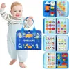Tablero de Aprendizaje de Fieltro Transfronterizo Montessori Educación Temprana Materiales Didácticos para Niños Rompecabezas de Conocimiento de la Vida Cognitiva Tablero de Actividades Portátil