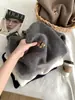 Suéter de Punto Suave y Grueso Bordado de Oso para Mujer Estilo Coreano Holgado Gris de Manga Larga Ropa Interior Cálida de Otoño e Invierno