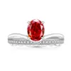 Anillo de Corona con Forma de Huevo Cortado Flor de Hielo de Piedras Preciosas de Colores Más Vendido en Xiaohongshu Chapado en Oro Real Anillo de Encaje de Diamante de Alto Carbono Dropshipping de Transmisión en Vivo