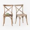 Silla de Comedor de Madera Maciza Americana Respaldo de Ratán Silla de Tenedor Silla para Mesa de Comedor de Hotel Restaurante Silla con Respaldo Medieval Silla de Comedor para Banquete de Boda