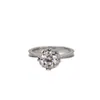 En stock en Fanzhou: Anillo de Mujer Copo de Nieve del Sur de Moissanita 1 Quilate Plata S925 Chapado en Oro, Directo de Fábrica