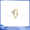 Panjia Duo La Cobre Blanco S925 Chapado en Plata Incrustaciones de Diamantes Concha de Rosa Roja Perla Anillos Sencillos para Pareja Conjunto de Anillos de Moda